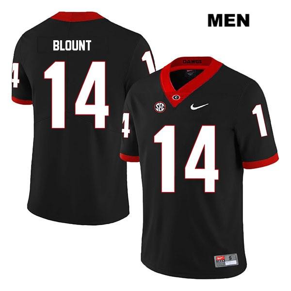 Georgia Bulldogs Men's Trey Blount #14 NCAA Legend Authentic Black Nike Stitched College Football Jersey JJB2256ED